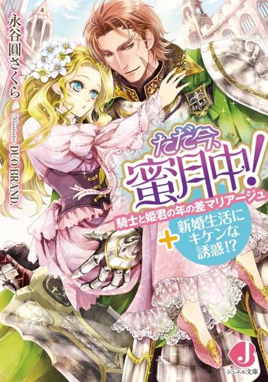 Copertina di Tadaima, Mitsugetsuchuu! Kishi to Himegimi no Toshi no Sa Marriage + Shinkon Seikatsu ni Kiken na Yuuwaku!?