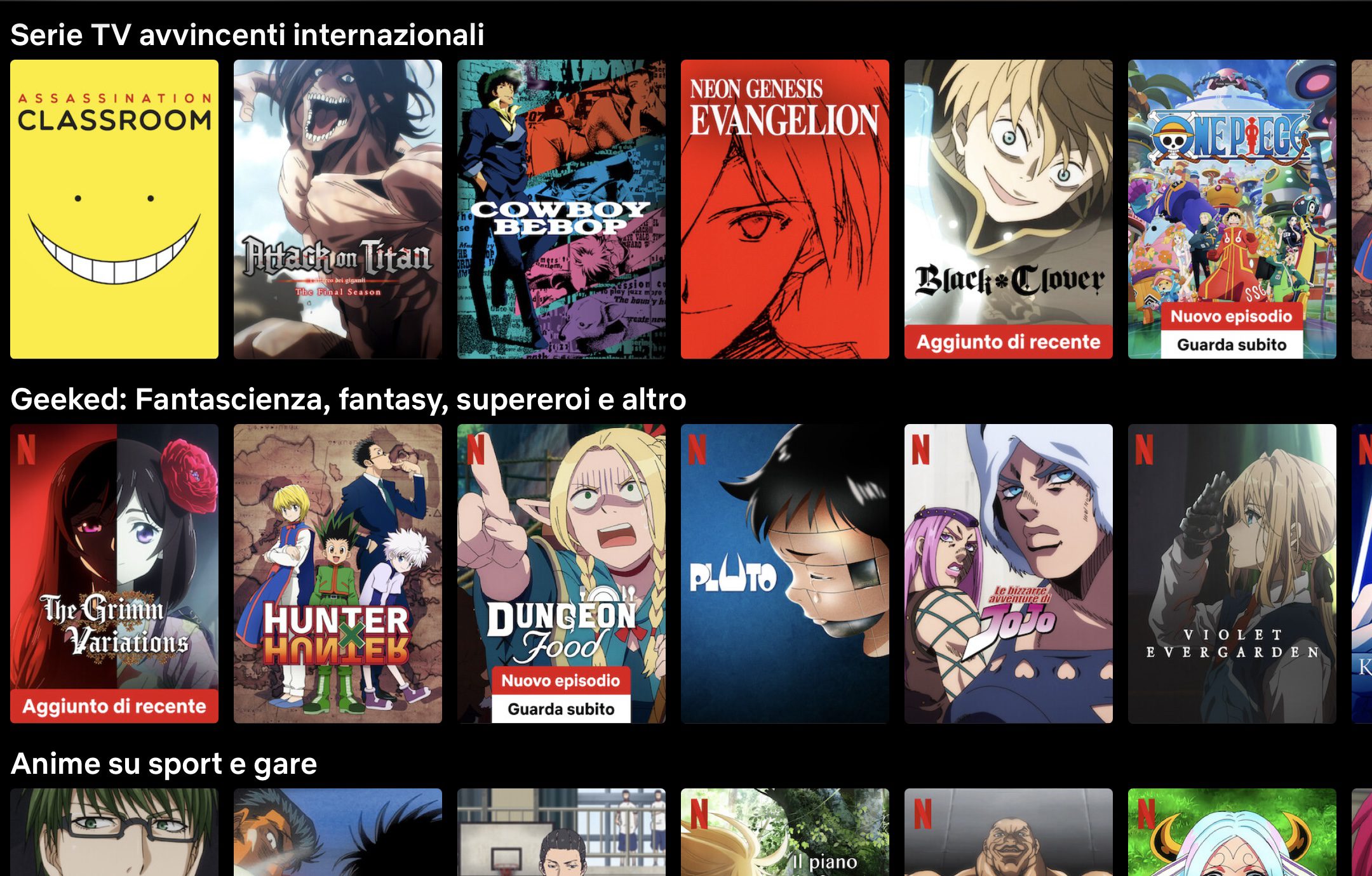 Anime su Netflix: tante le novità in arrivo